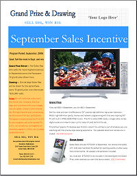 Grand Prize Drawing Incentive Program